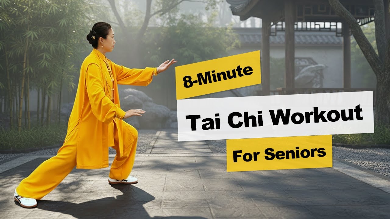 8-Minute Full Body Tai Chi Workout for Seniors | Improve Mobility, Gentle Burn Fat, Stay Healthy