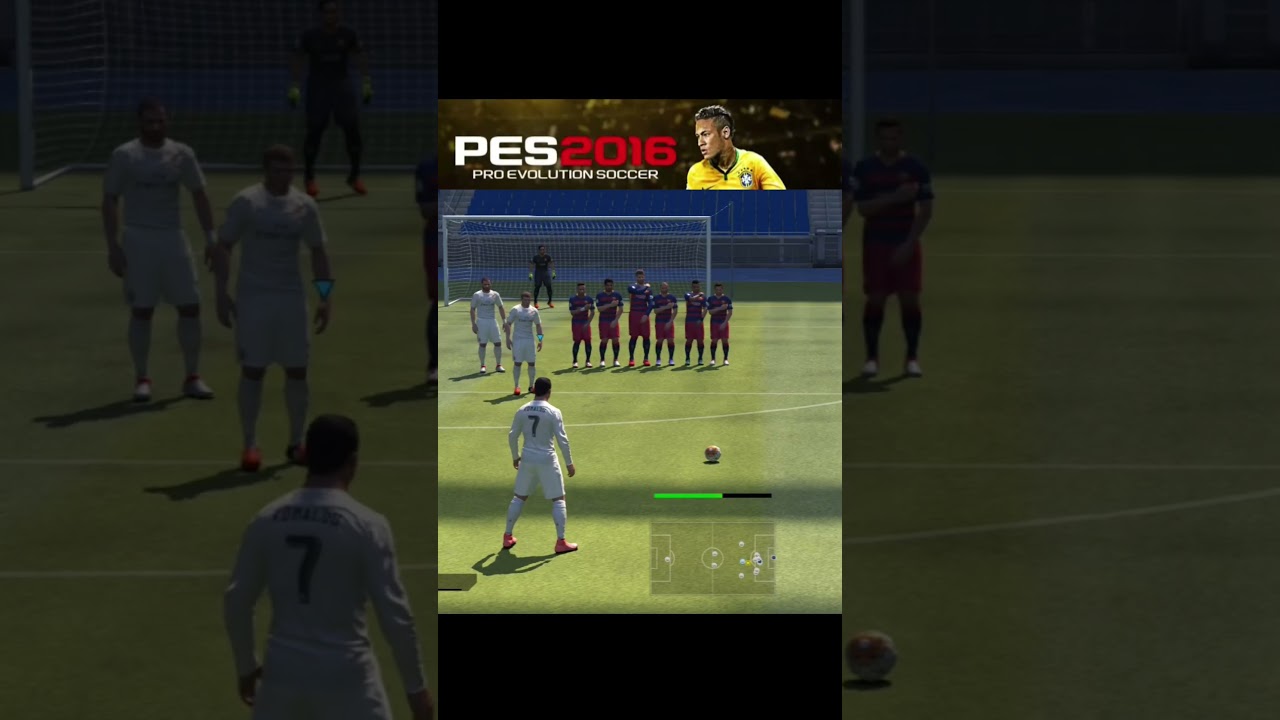 Pro Evolution Soccer 2016 pc Freekick #pes2016 #pes #shorts