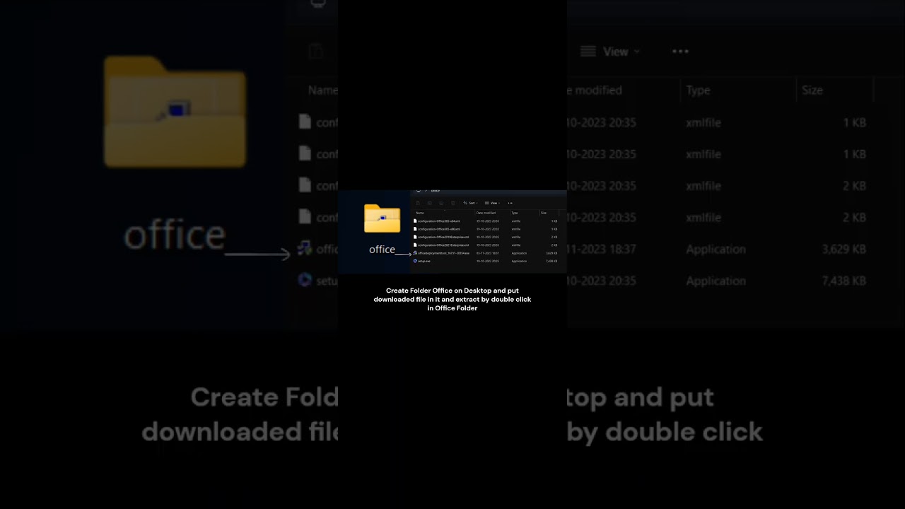 Use this command :- .\setup.exe/configure .\configuration-office2019Enterprise.xml #developer