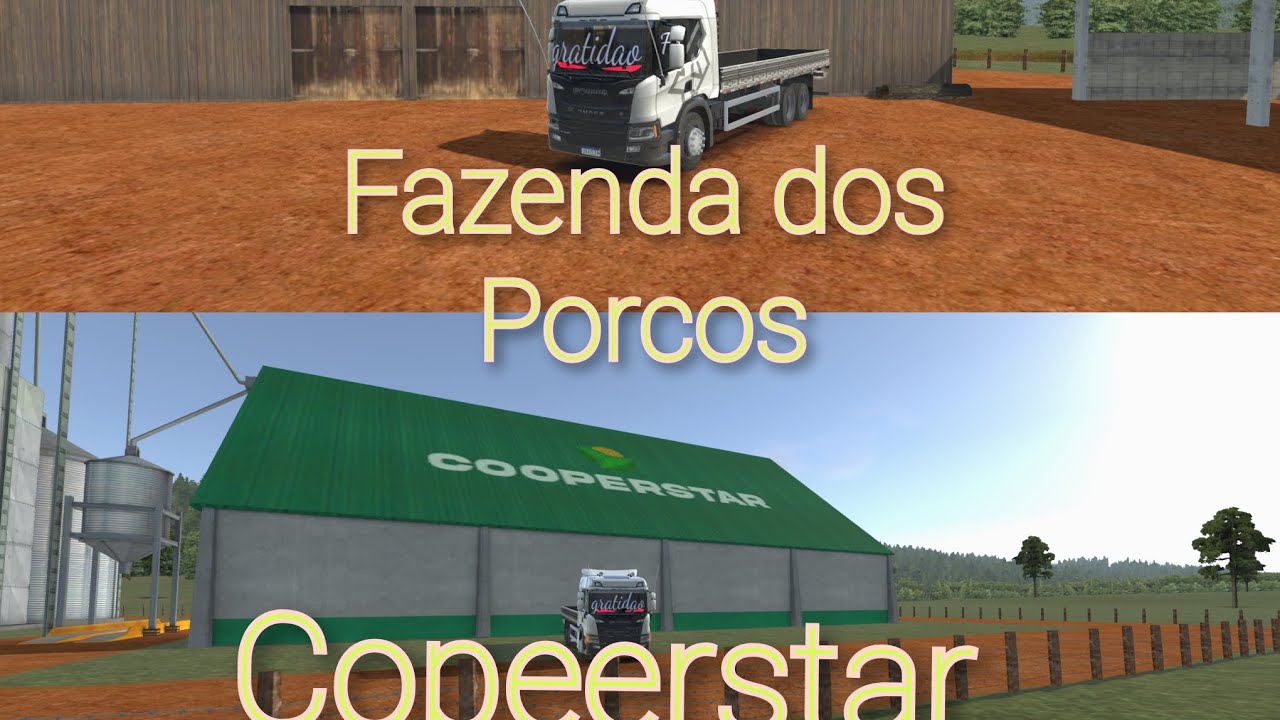 Localização da fazenda dos porcos e a cooperativa que  a maioria não conhece no global truck online!