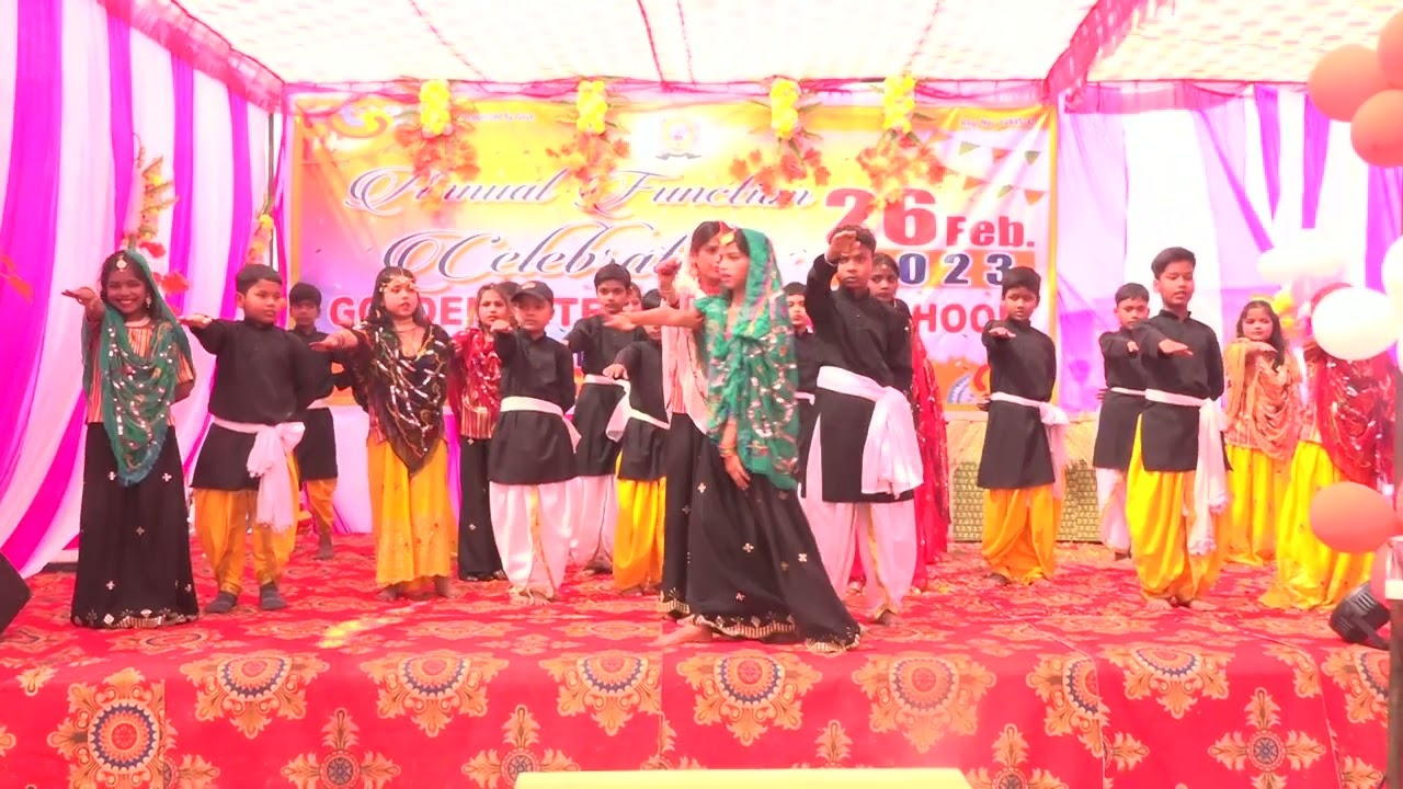 Ghanan Ghanan dance l kale megha kale Pani to Barsao song /golden international school,Behjam-Kheri