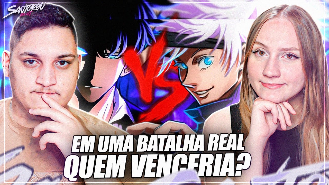 Satoru Gojo VS. Sung Jin Woo | Combate de Rimas [Prod. Sobral] - REACT EM CASAL