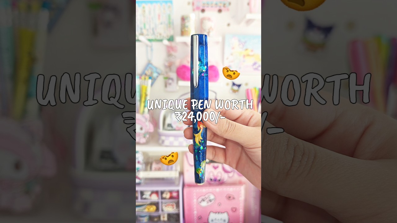 My ₹24,000 Pen 🤯✨ Benu Forest Pond Fountain Pen 💮 #shorts