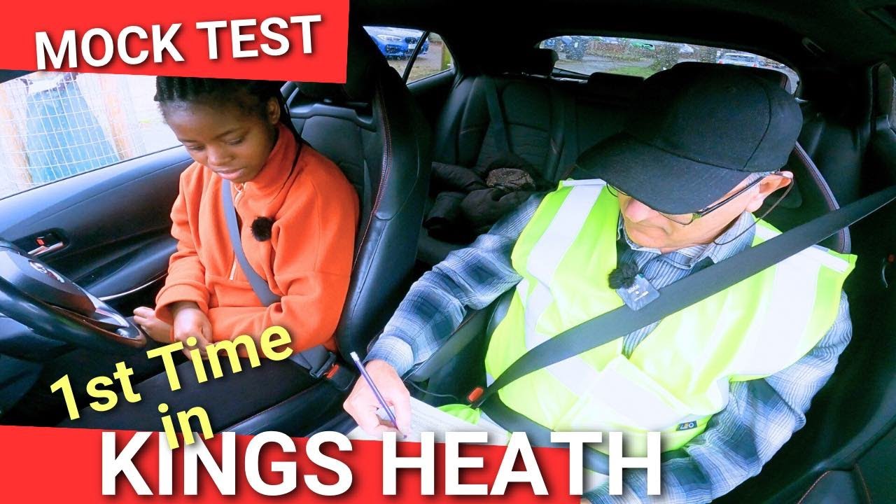 Mock driving test: Driving first time in Kings Heath