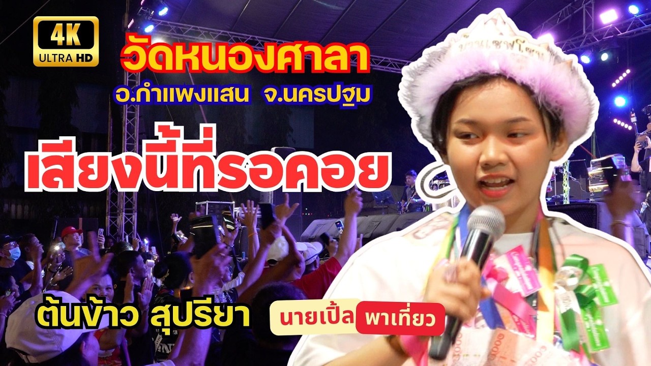 [4K] คอนเสิร์ต น้องต้นข้าว สุปรียา โชว์สดสะกดใจ งานฉลองพระอุโบสถ วัดหนองศาลา จ.นครปฐม (17 ก.พ. 69)