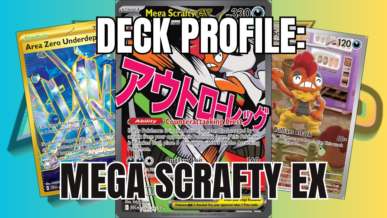 Mega Scrafty ex Deck Profile: (Pokémon TCG Live: Mega Evolution - Ascended Heroes)