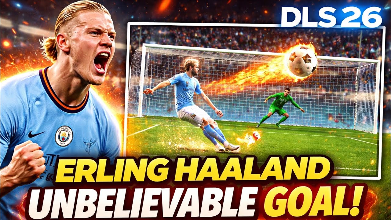 Haaland unbelievable goal on DLS26 😱🔥