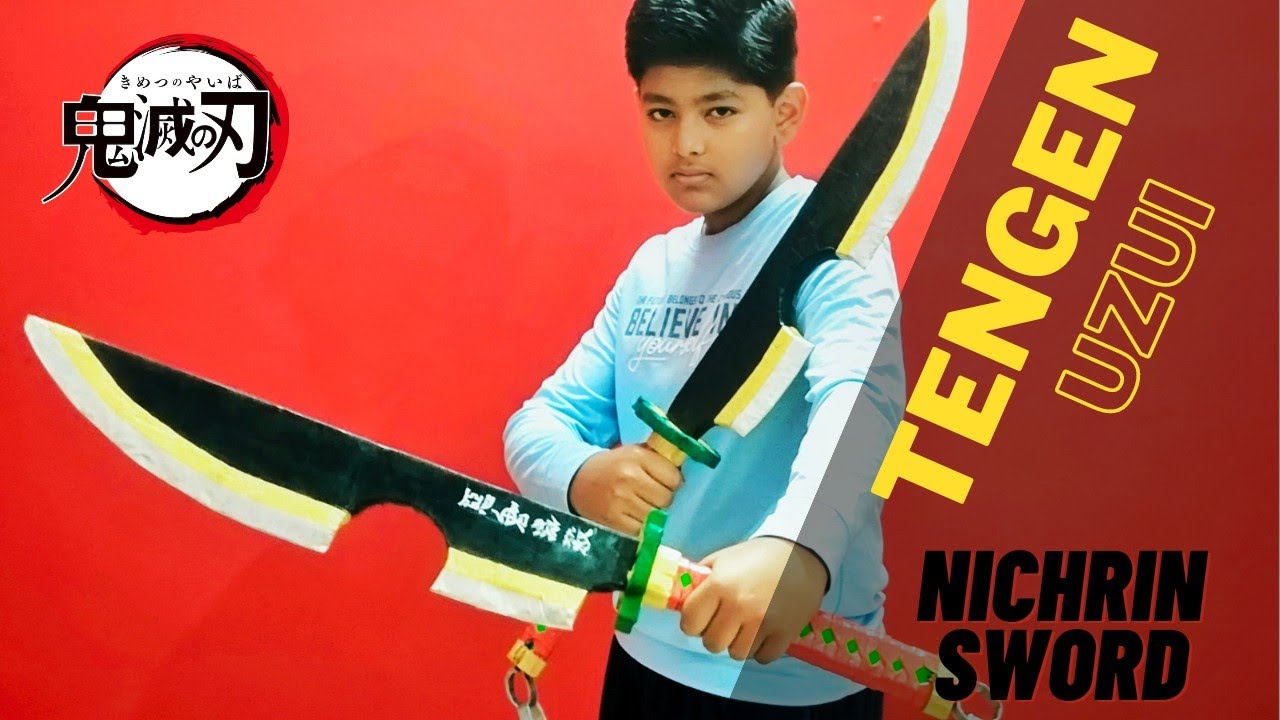 I made Tengen Uzui Blades from cardboard  || Weapon Galaxy