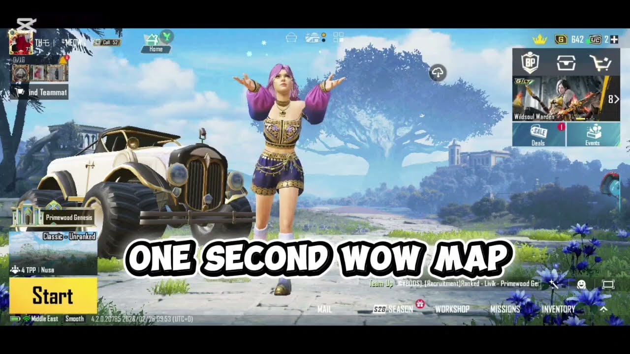 One second Wow map Tutorial😍 #wowtutorial #wowmap #pubgwowmoments #youtubevideo  