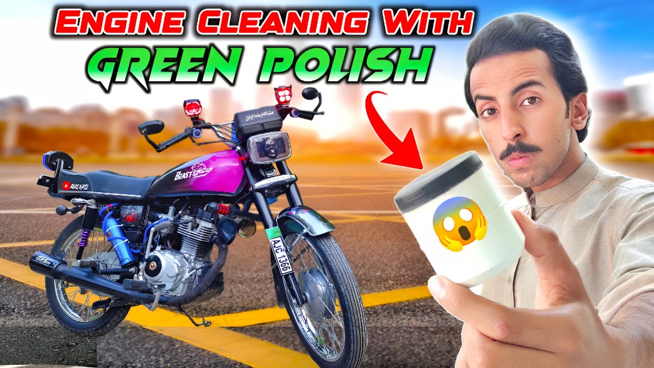 New Honda 125 Engine Cleaning With Green Polish 😱 |Shocking Results 😮 Steel Watti VS Green Polish