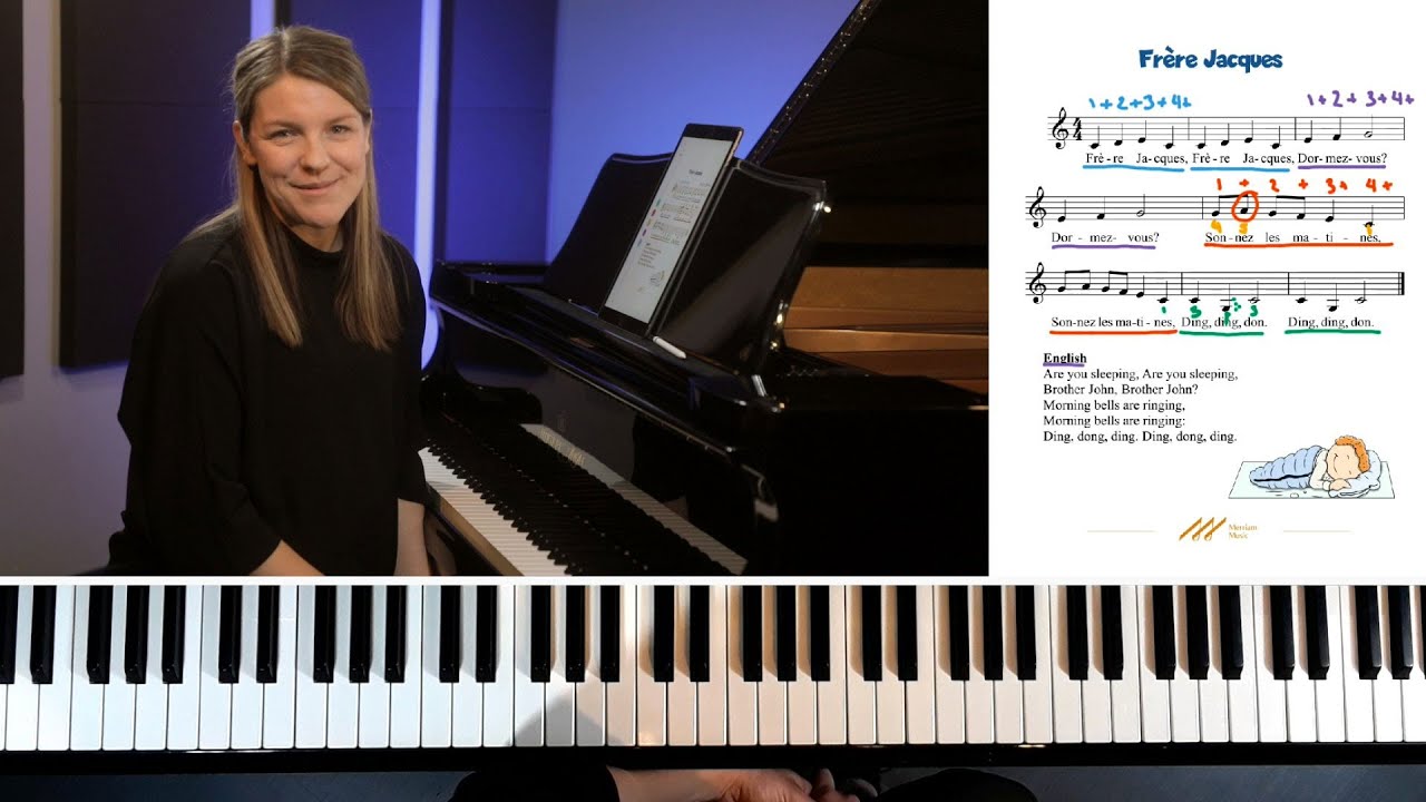 🎹Frère Jacques (Brother John) Piano Tutorial - Are You Sleeping?🎹