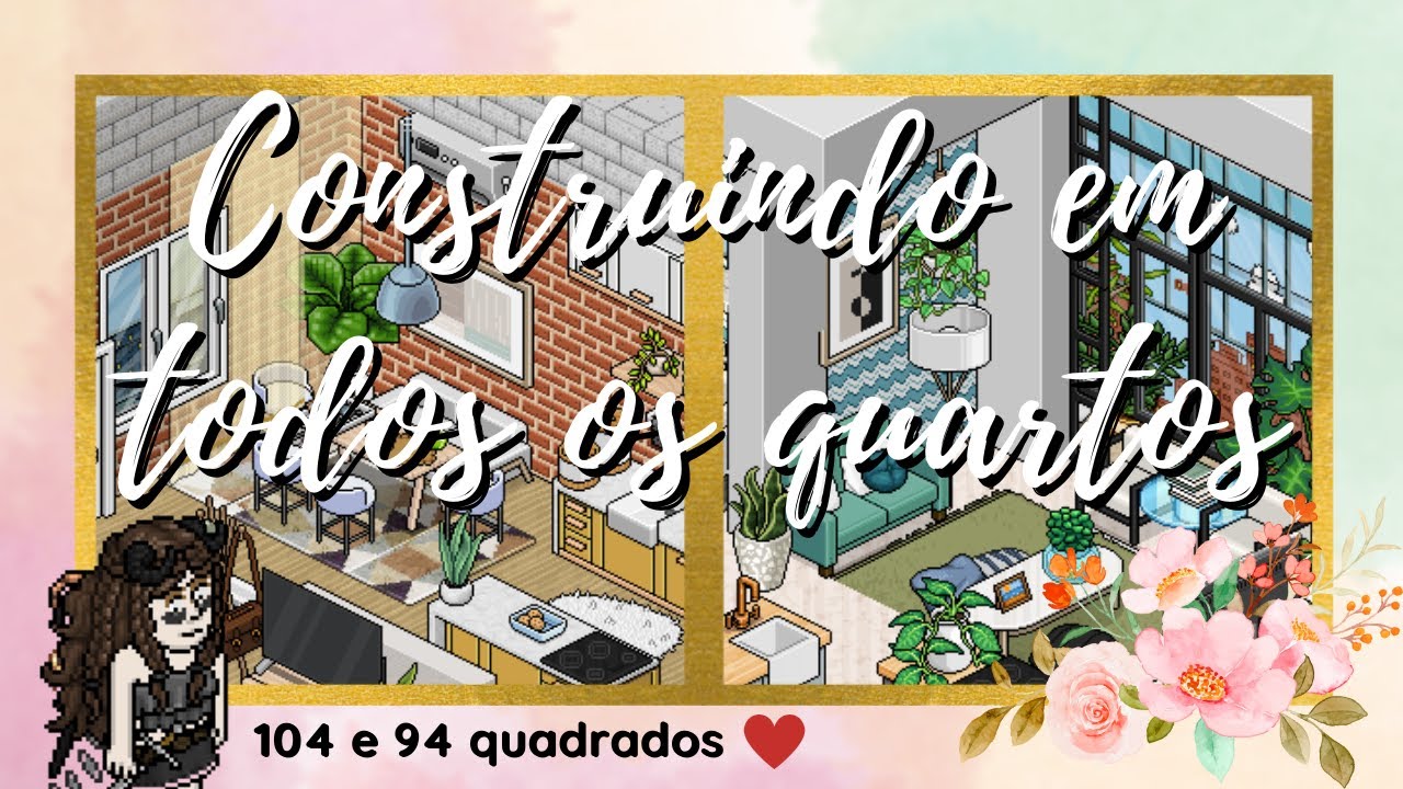 Construindo uma casa em todos os quartos do Habblet - (Parte 1) | Construção Habbo
