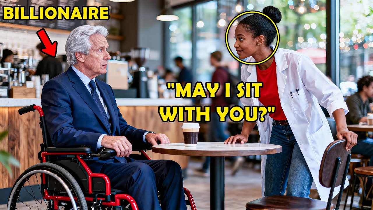 A Paralyzed Billionaire Sat Alone with Cold Coffee, Until a Black Woman Approached and Made Him Cry