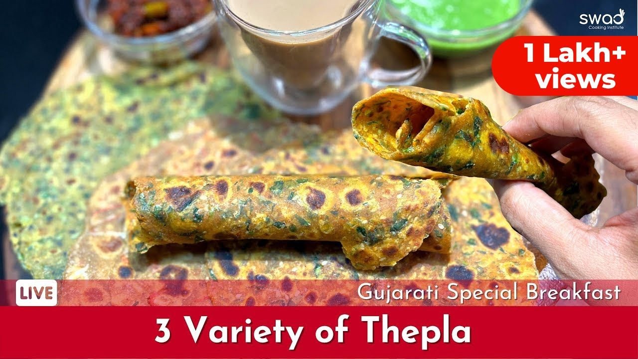 3 Variety of Thepla | Gujarati Methi Thepla | यात्रा के लिए मेथी थेपला रेसिपी | Breakfast Recipe