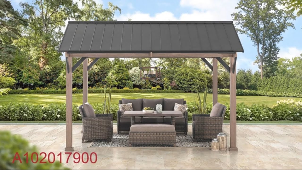 [How-to Install] DIY Sunjoy 13x13 Black Steel Gable Roof Hardtop Gazebo/Pavilion Assembly