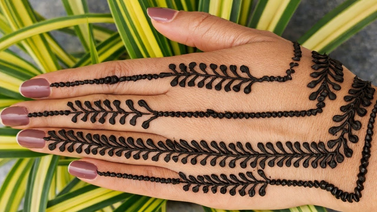 Stylish Arabic Mehndi Design for Beginners | Simple , easy & Beautiful Mehndi design |
