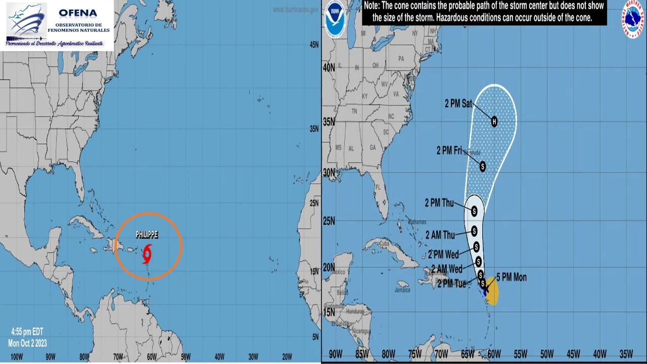 Corriente Monzónica localizada en frontera de Costa Rica y Nicaragua podrían ocasionar lluvias