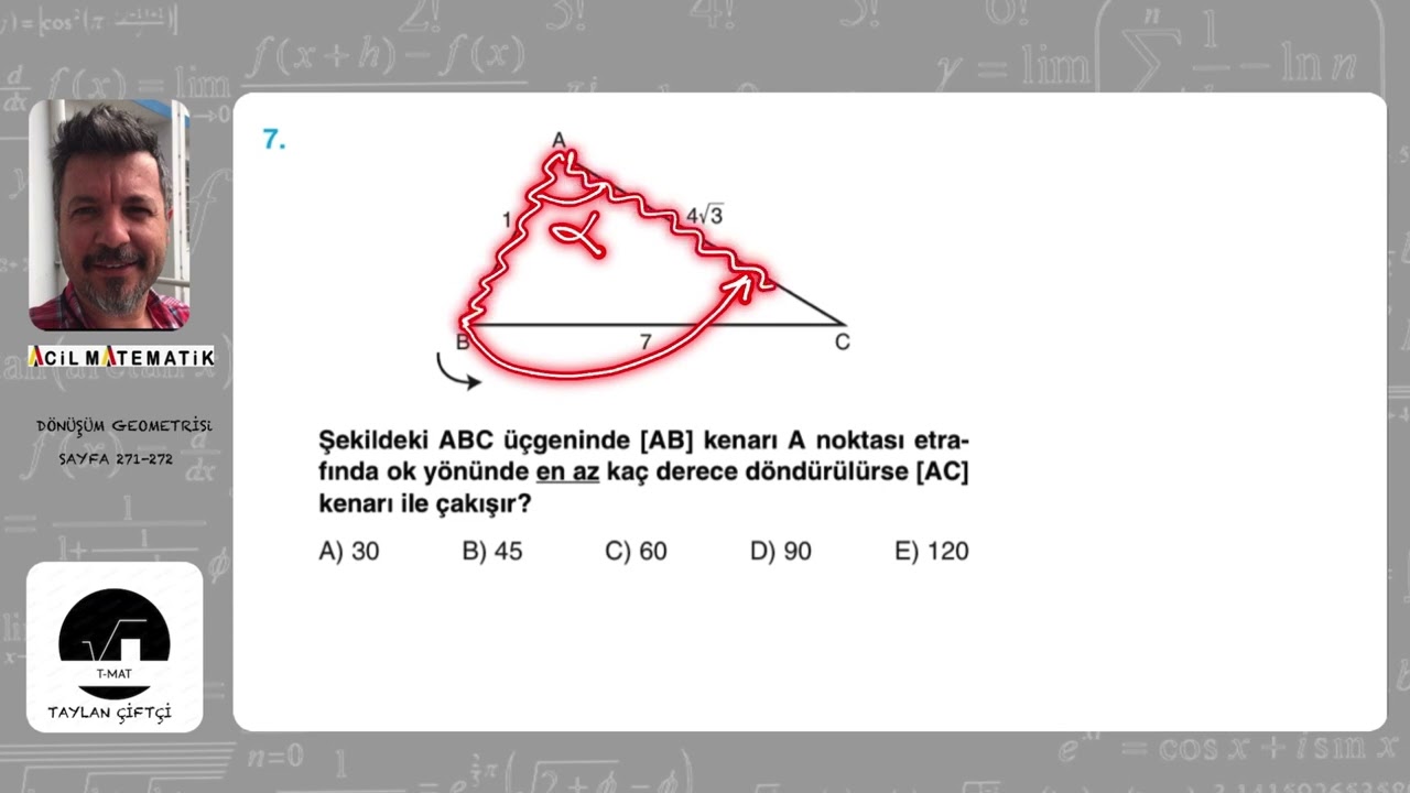 GEOMETRİNİN İLACI SORU BANKASI ( DÖNÜŞÜM GEOMETRİSİ SAYFA 271-272)