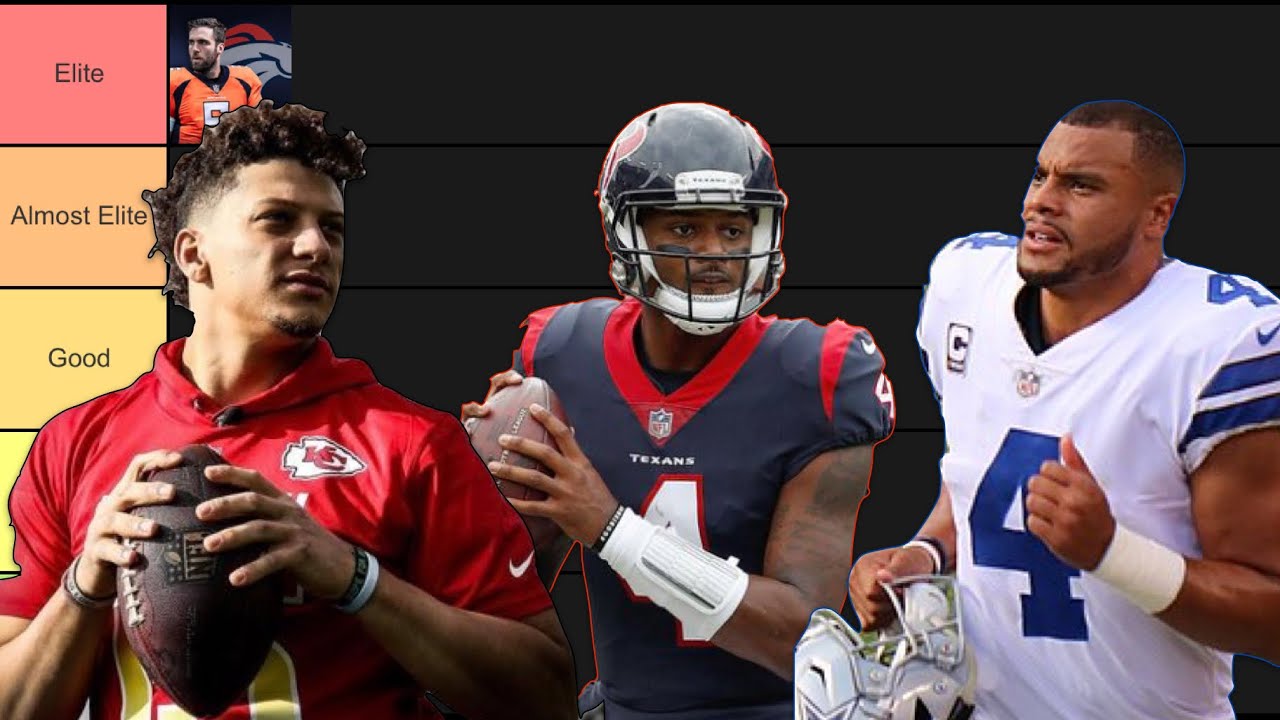 NFL QUARTERBACKS TIER MAKER!
