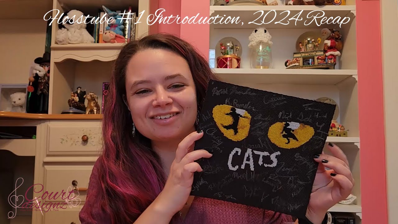 Flosstube #1 Introduction, 2024 Recap: Cross stitch, Crochet, Books