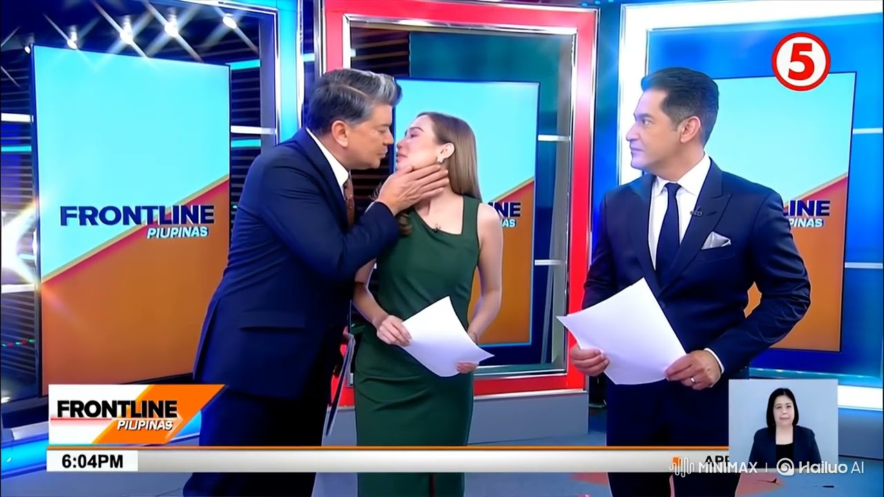 Julius Babao kiss Angela Lagunzad-Castro