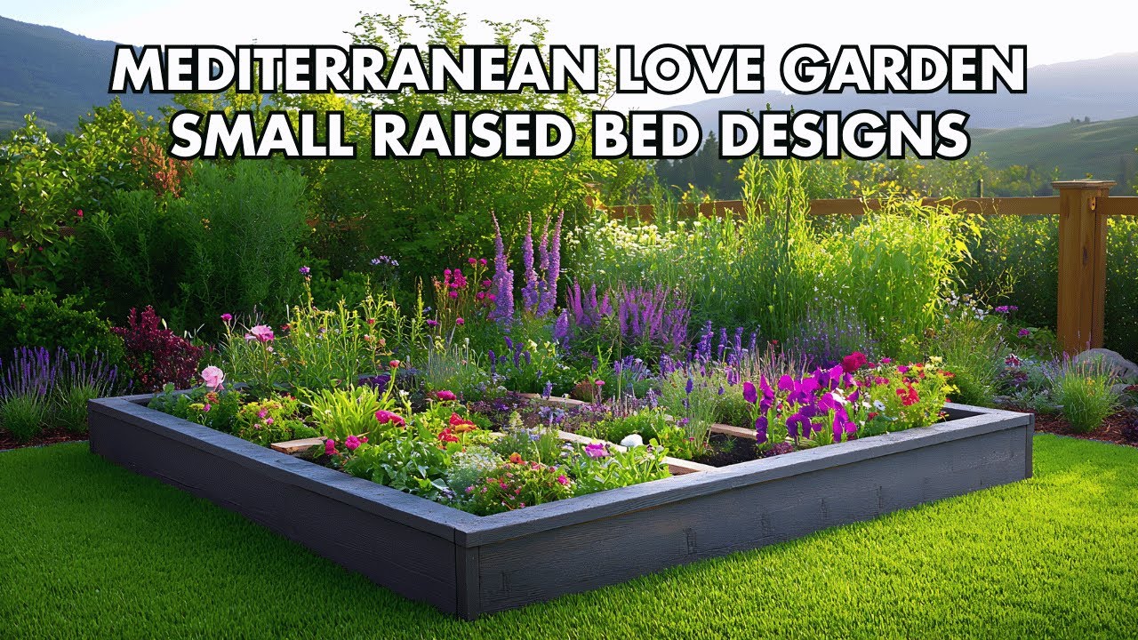 Create a Mediterranean Love Garden | Small Raised Bed Designs to Swoon Over