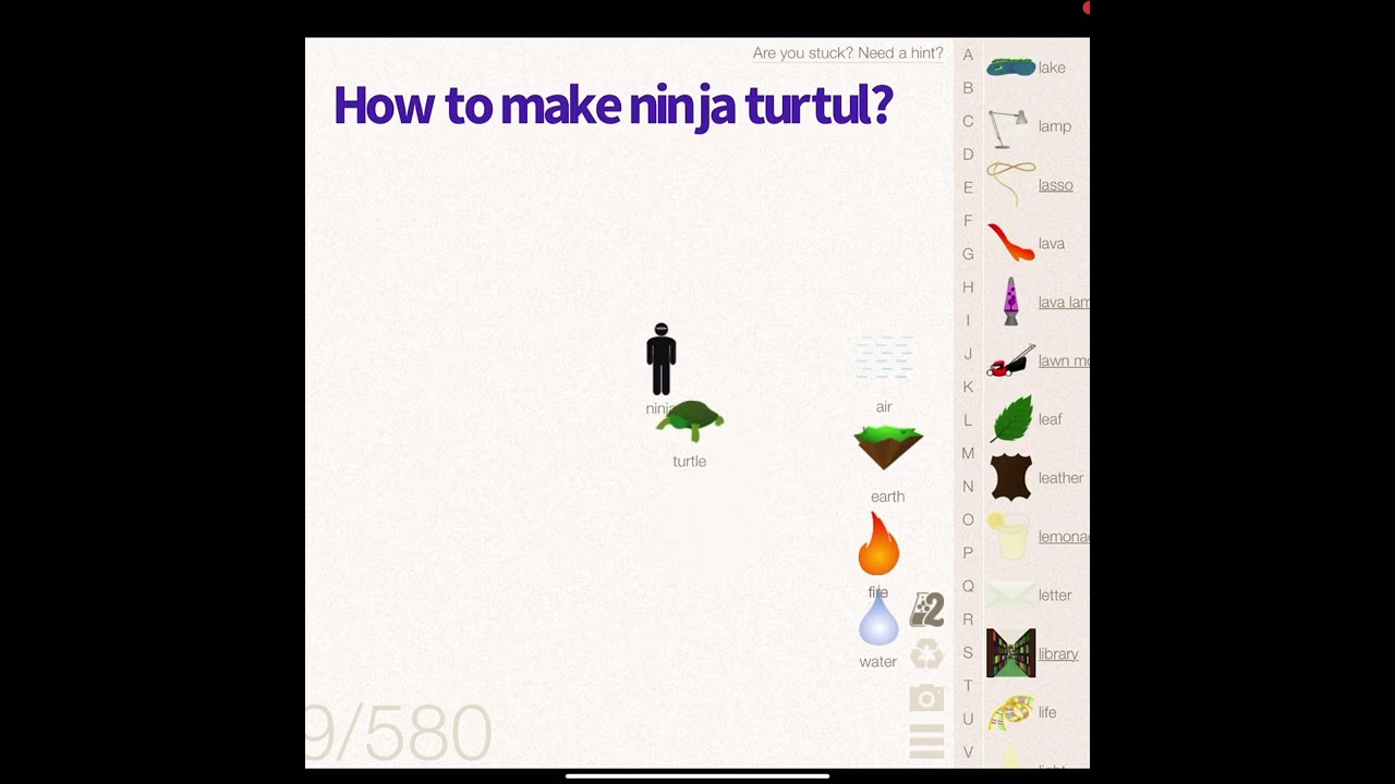 Little Alchemy: Ninja Turtle