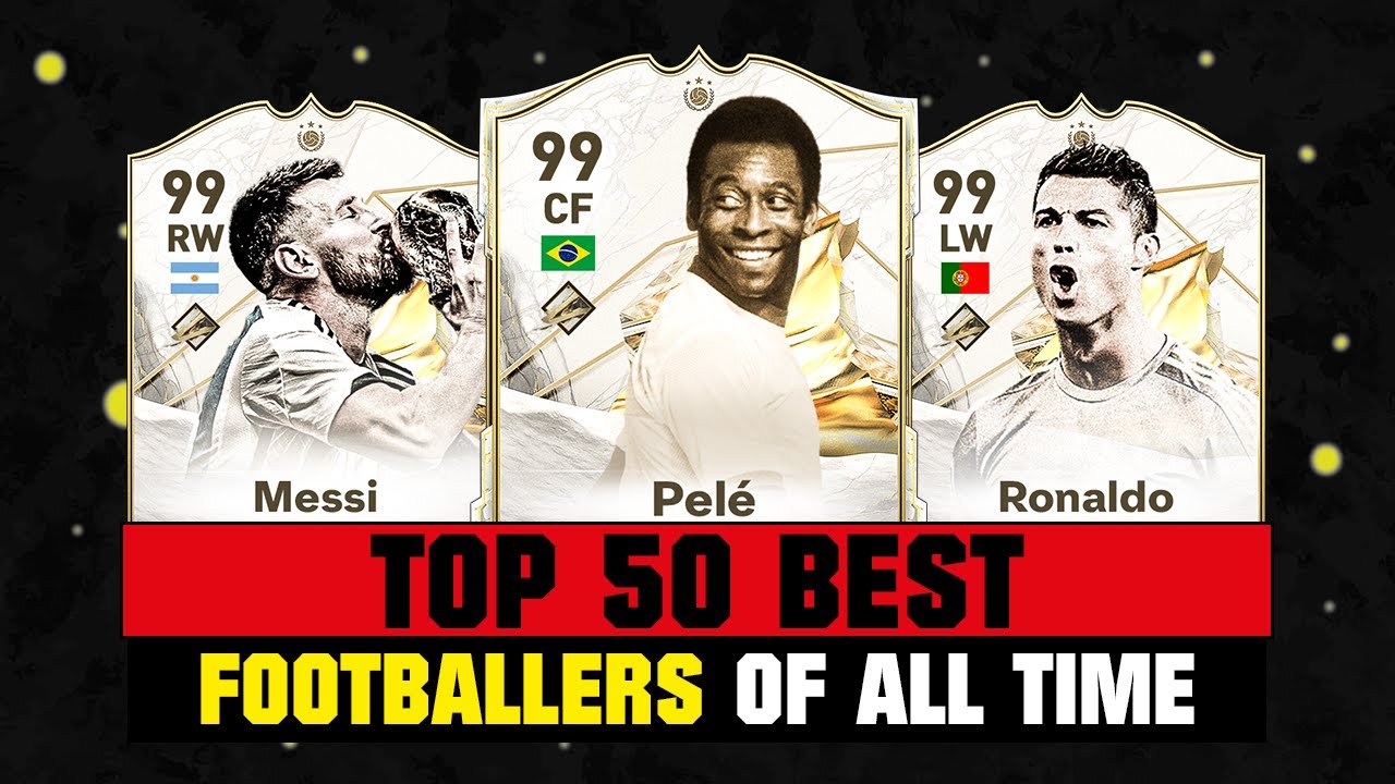 TOP 50 BEST FOOTBALL PLAYERS OF ALL TIME! 🐐🔥 ft. Pelé, Messi, Ronaldo... etc