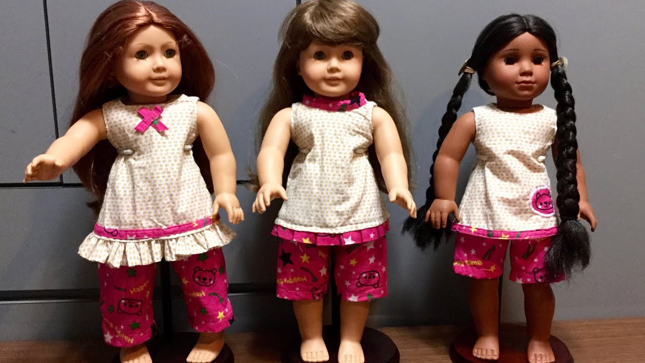 DIY American Girl Doll Summer Pajamas