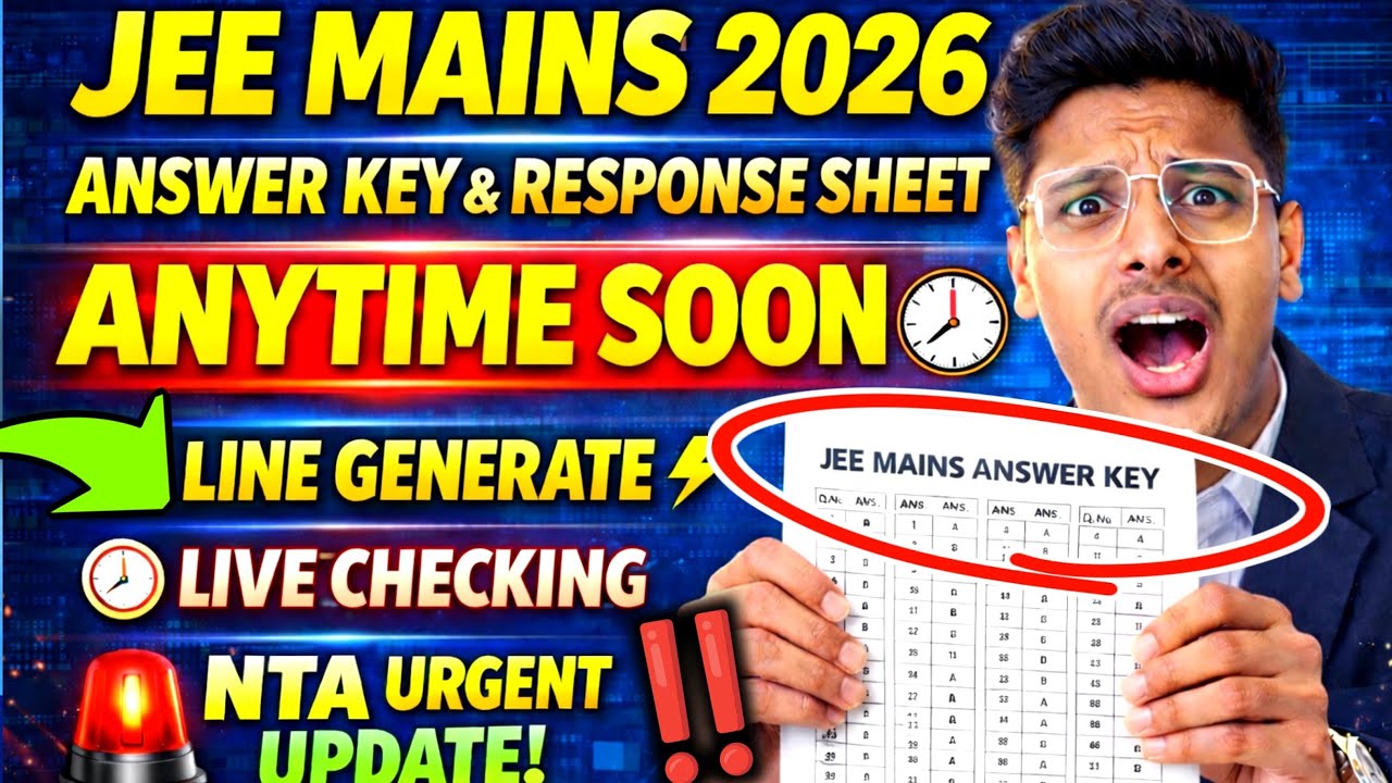 Jee Mains Answer Key 2026 😳| Fix Time & Release Date ❓| Jee Mains 2026 Answer Key | Jee Mains Result