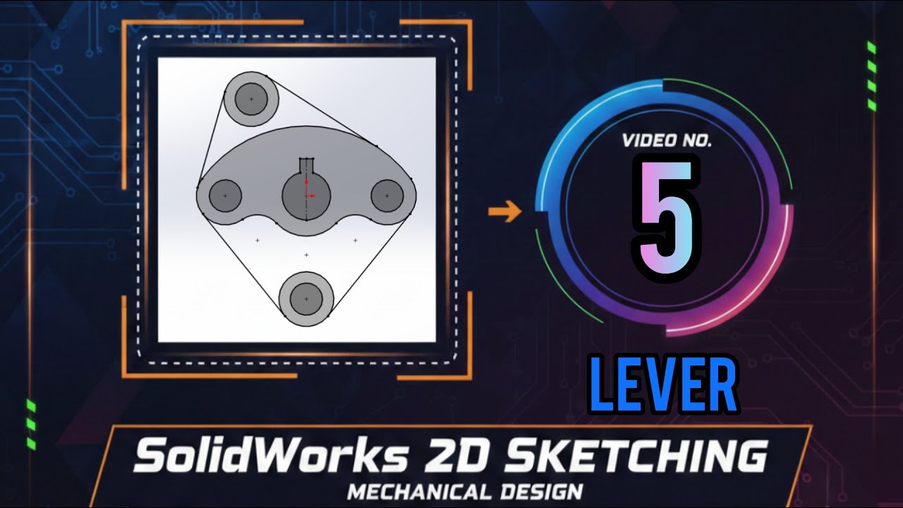 SolidWorks 2D Sketch Exercise | Fully Defined Sketch Practice – Part 5