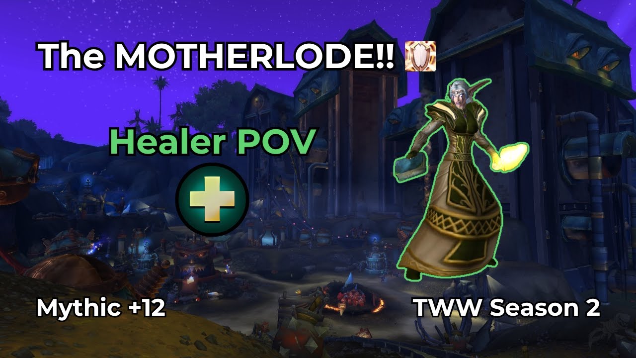 The MOTHERLODE!! +12 | Discipline Priest Healer POV | WoW M+