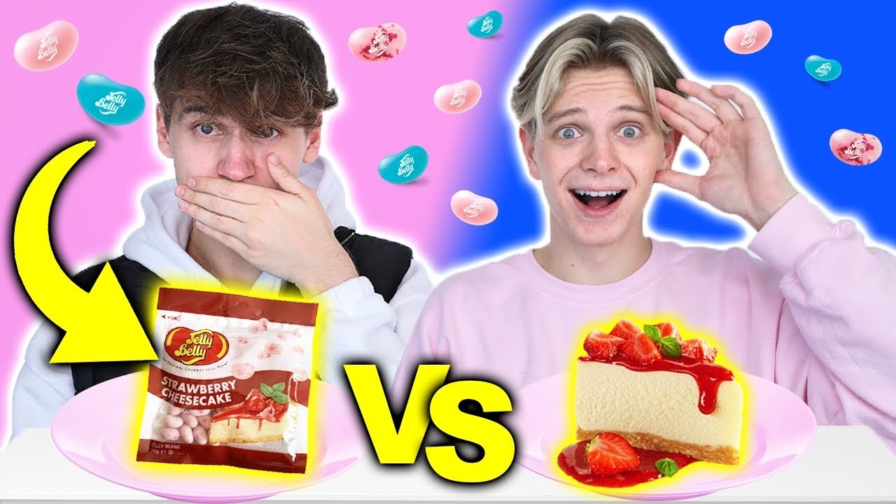 FASOLKI JELLY BELLY VS PRAWDZIWE JEDZENIE 😱| Dominik Rupiński