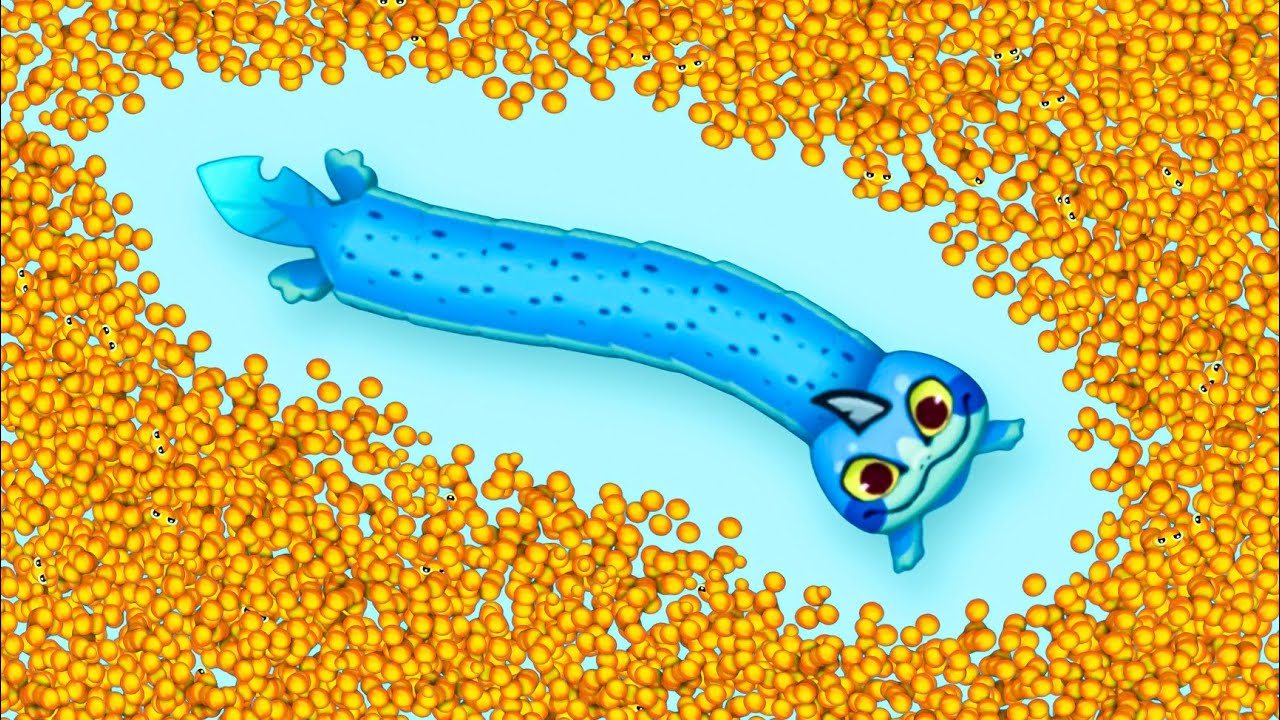 How Will My Snake Eat So Much Many Score Ball The Map Snake.Io Gameplay