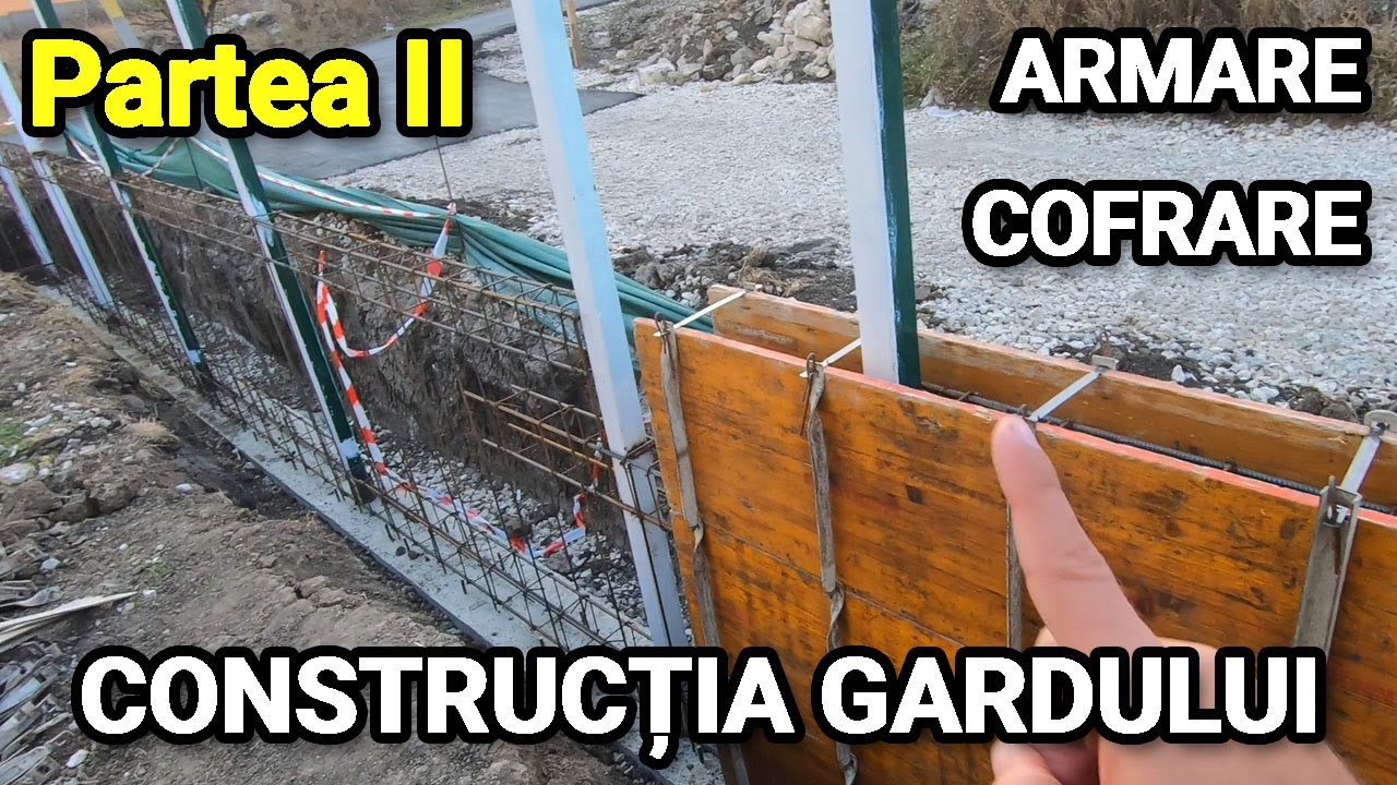 #103 Constructie gard – armarea si cofrarea. Partea II-a #casapasiva #passivehouse