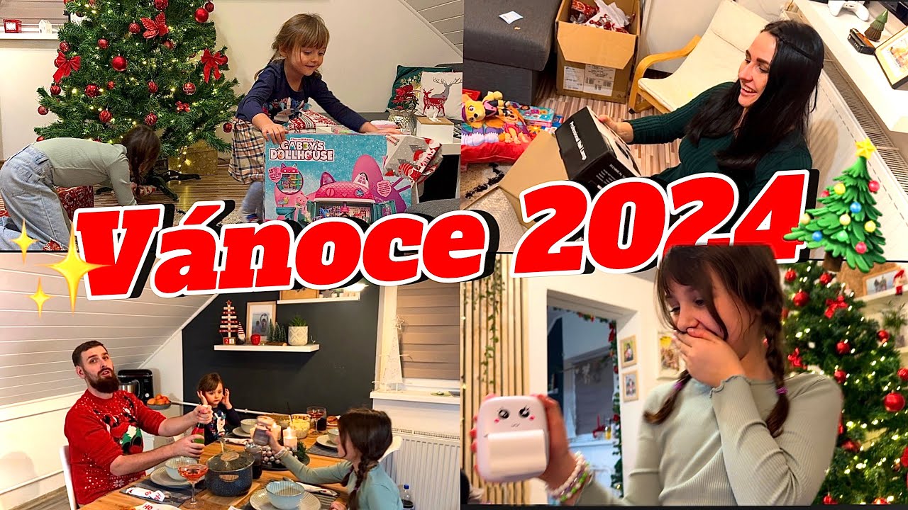 Štědrý den 2024 🎄 Co dostaly holky od Ježíška 🎁 #vlogmas #24
