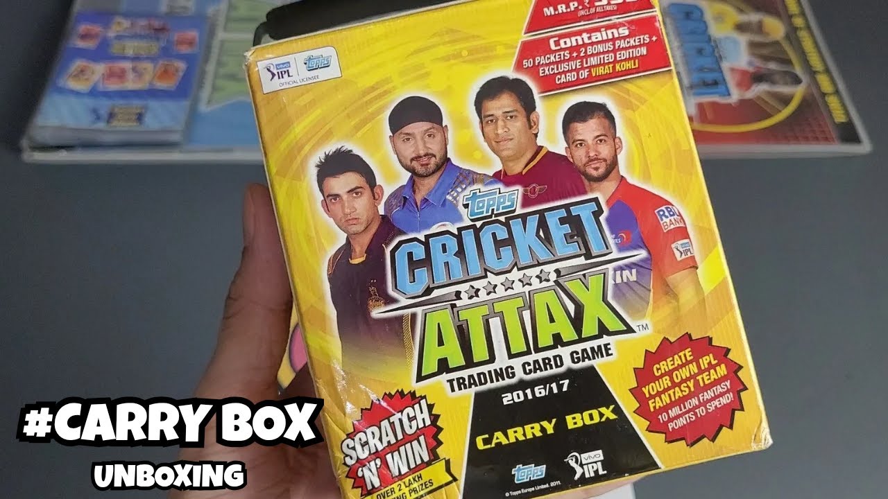 Unboxing the 2016/17 Cricket Attax Carry Box – Rare Cards & Nostalgic Finds!