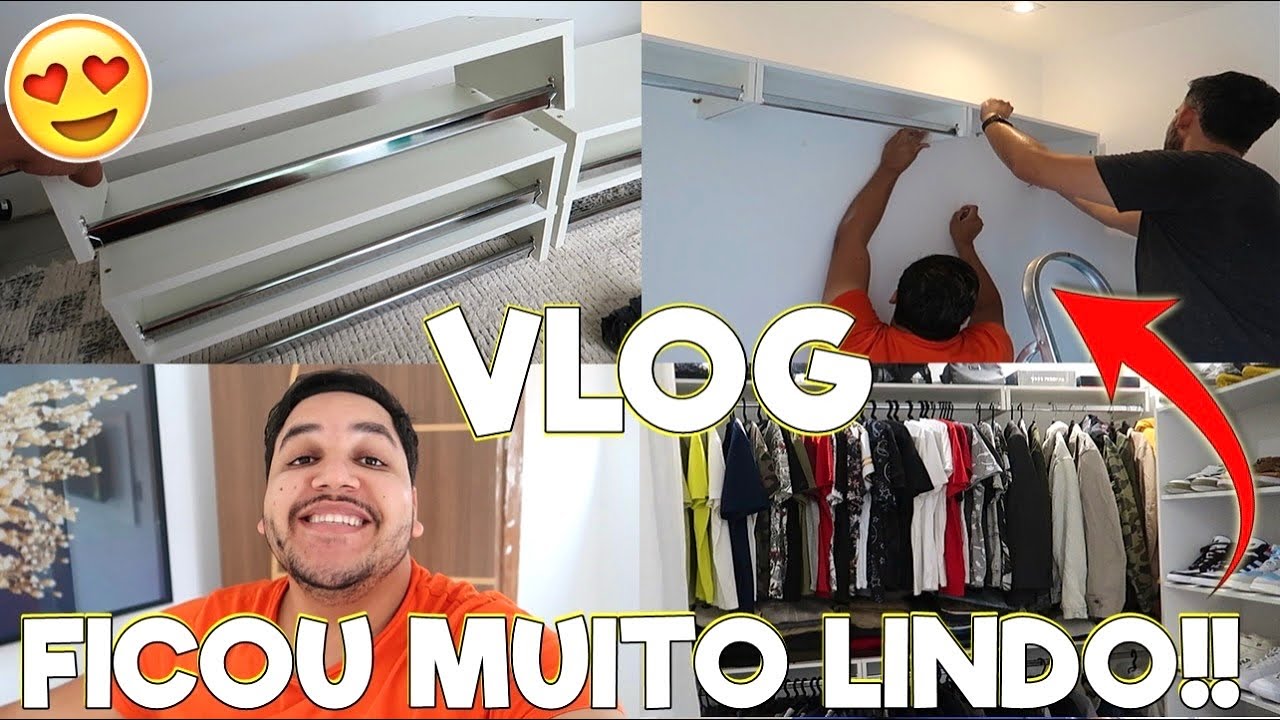 FIZEMOS NOSSO PRÓPRIO CLOSET GASTANDO MUITO POUCO!! E FICOU INCRIVELMENTE LINDO😍