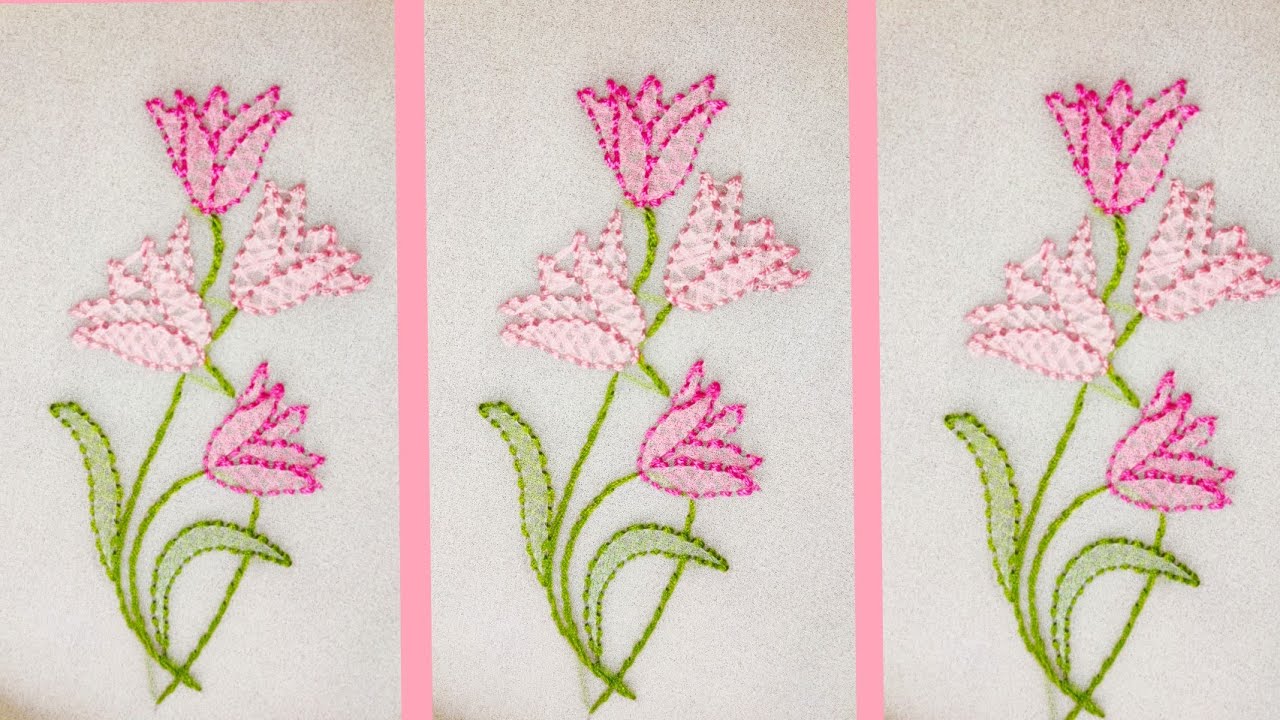 Chikankari Embroidery Design For Saree & Kurti | All Over Embroidery Design | Shab Embroideryish