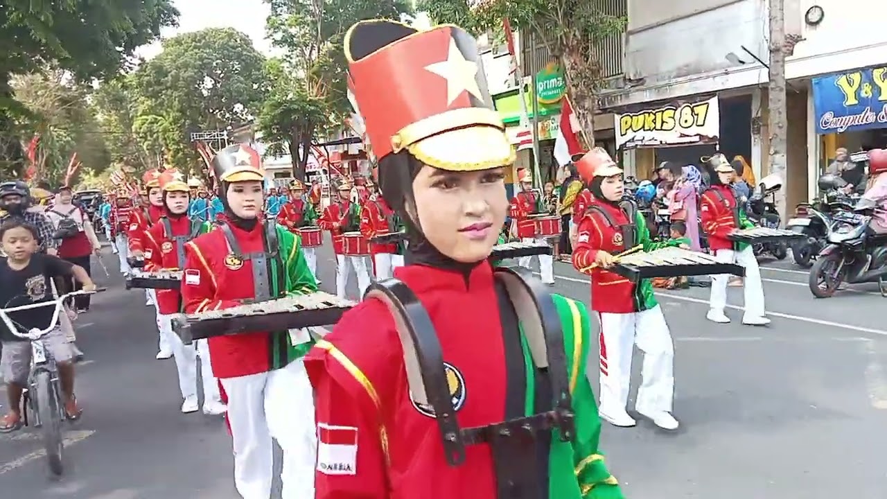 PARADE DRUMBAND LUMAJANG HUT KEMERDEKAAN REPUBLIK INDONESIA KE 78 TAHUN 2023