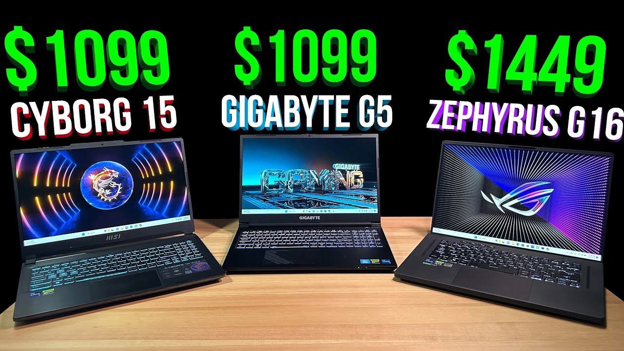 Zephyrus G16 vs Gigabyte G5 vs MSI Cyborg 15 - Detailed Comparison Review! RTX 4060 Benchmarks!