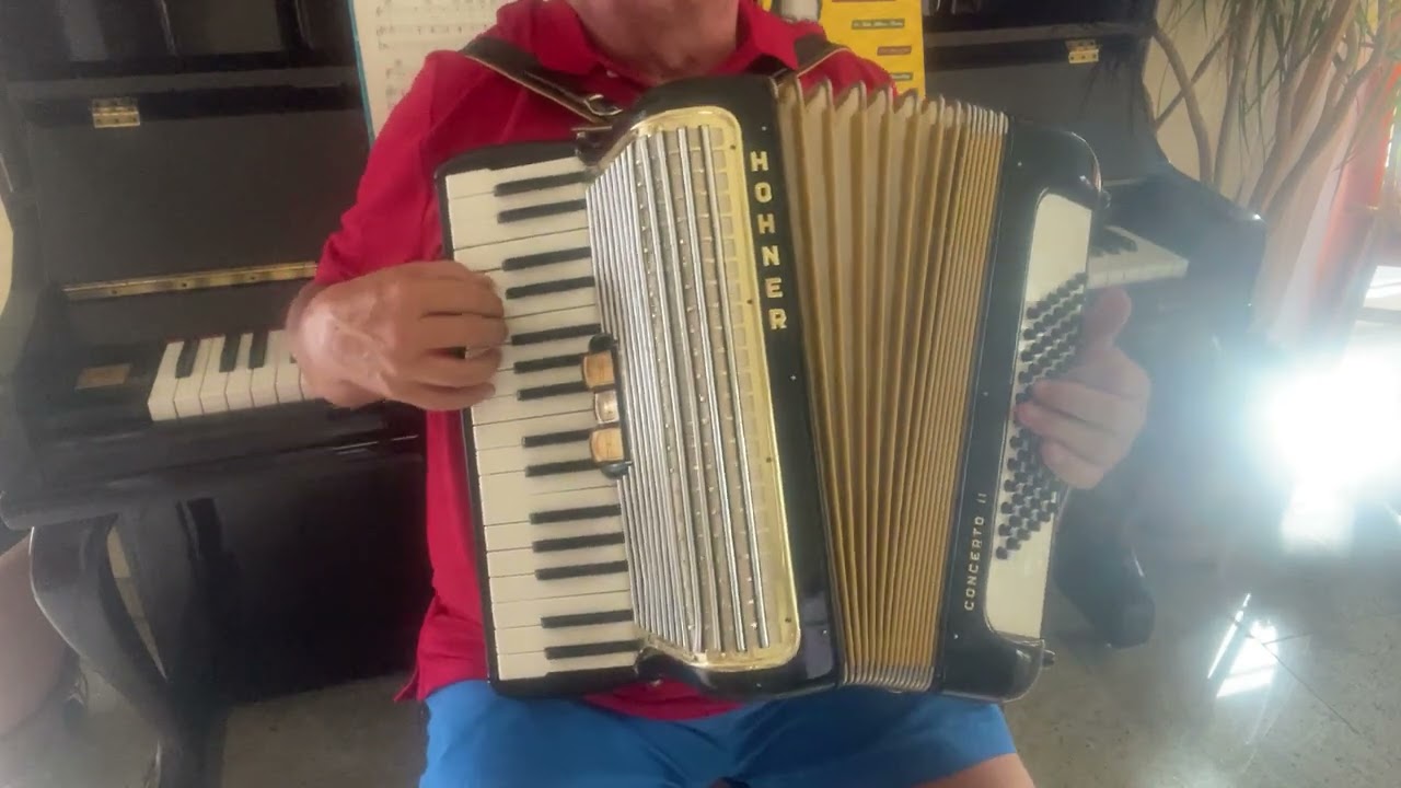 Akkordeon Hohner Concerto II - Klangprobe nach der Reparatur