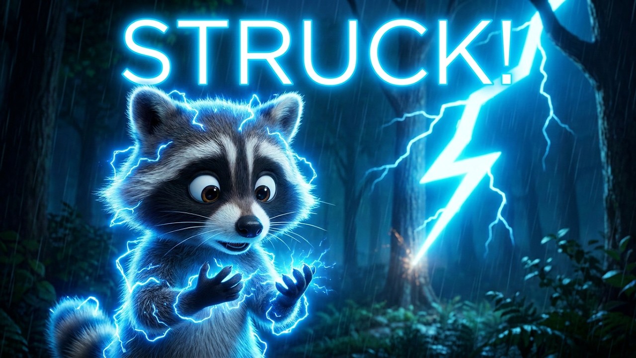 TUJO ORIGIN ⚡ | A Baby Raccoon Who Was Chosen by Lightning (Episode 1)