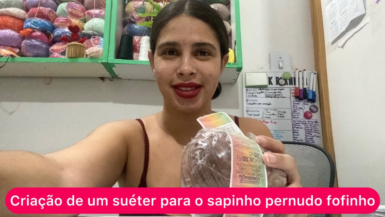 Criação de um suéter para o sapinho pernudo fofinho