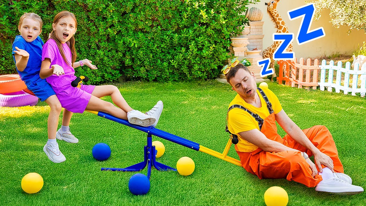 Seesaw Fun and Outdoor Games with Vania Mania Kids