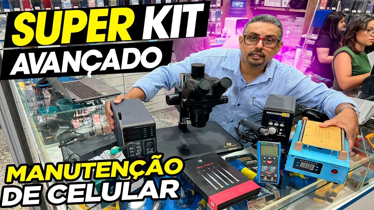 KIT AVANÇADO PARA BANCADA - MANUTENÇÃO E CONSERTO DE CELULAR
