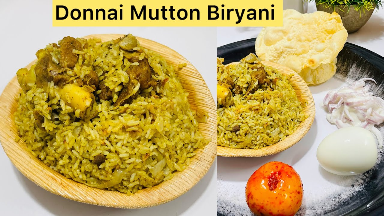 Karnataka Famous Donnai Mutton Biryani | Flavourful Biryani with less Spices