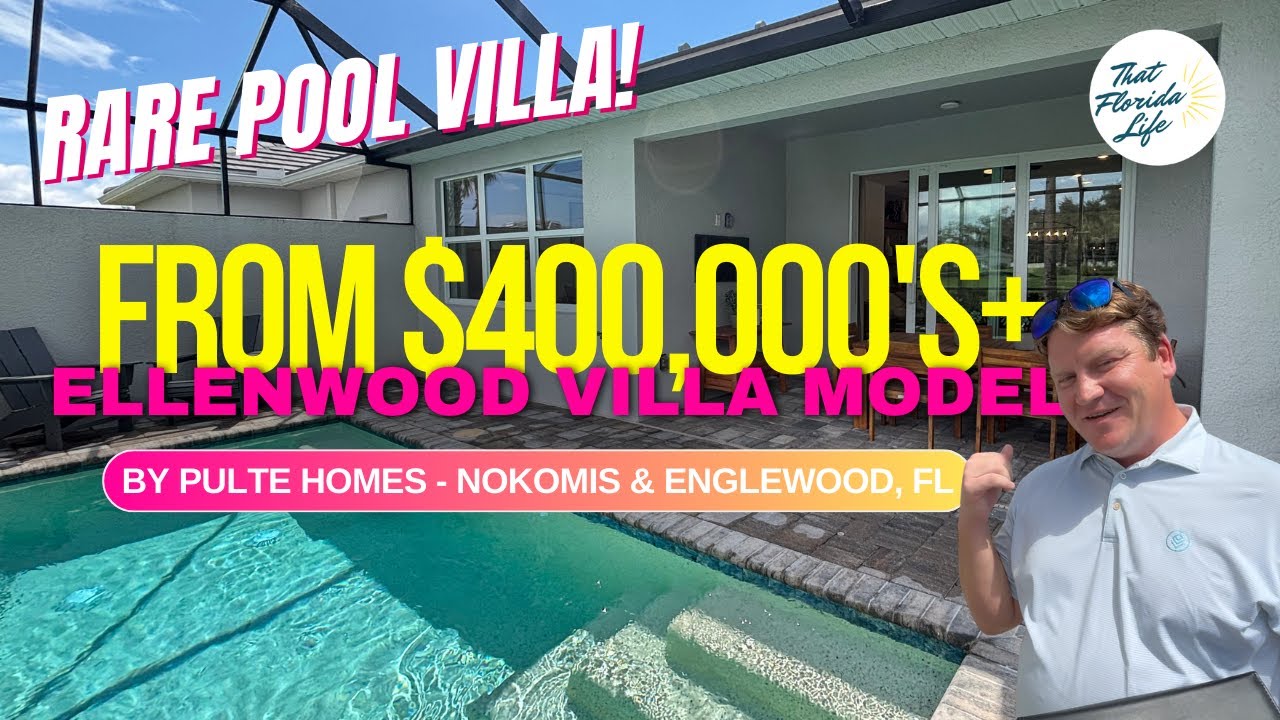 HARD TO FIND POOL VILLA! Ellenwood Villa Model Tour | Legacy Groves by Pulte Homes (Nokomis, FL)