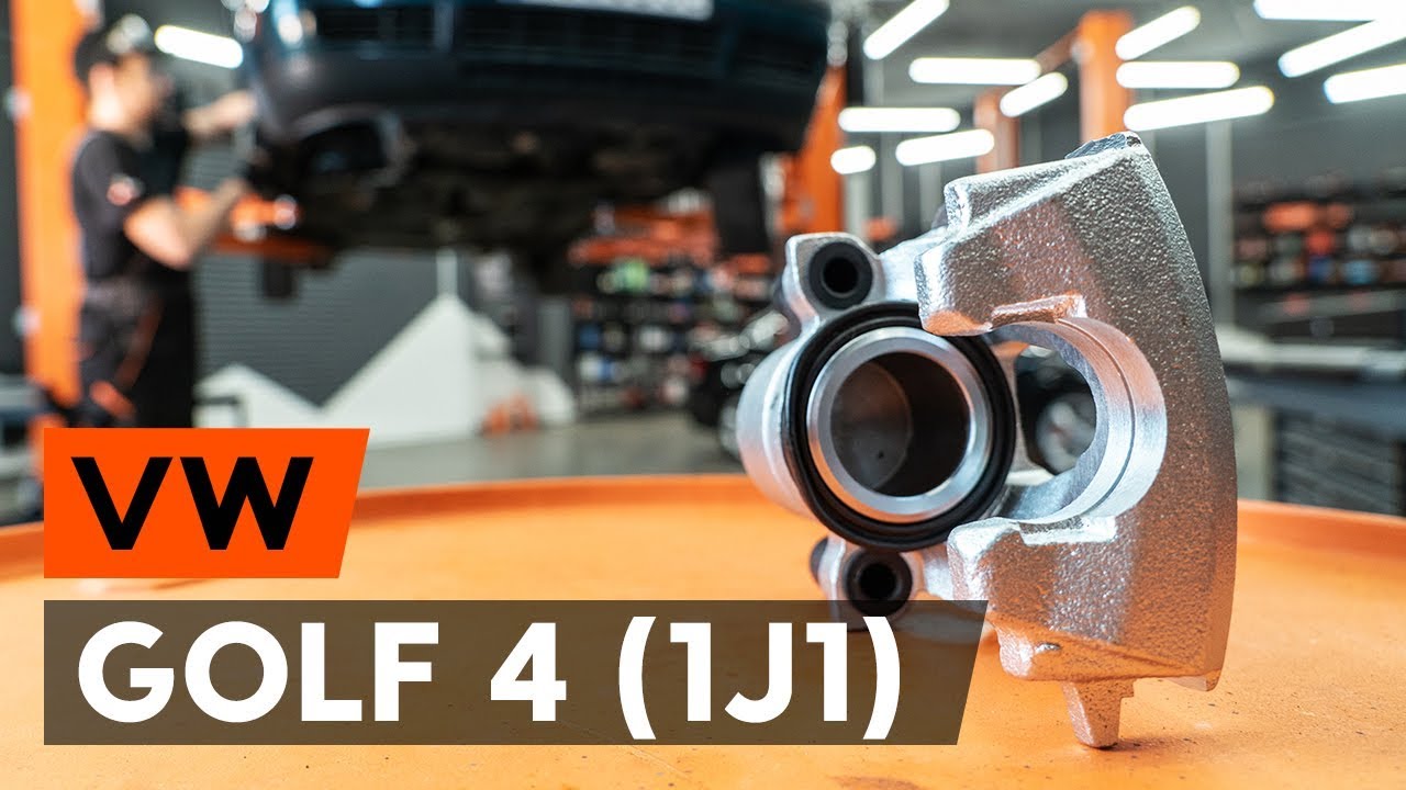 How to change front brake caliper on VW GOLF 4 (1J1) [TUTORIAL AUTODOC]