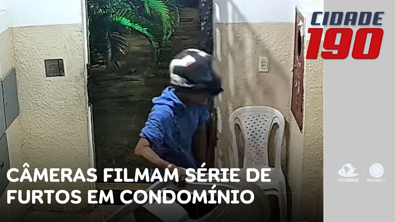 Câmeras filmam série de furtos em condomínio na região metropolitana de Fortaleza | Cidade 190